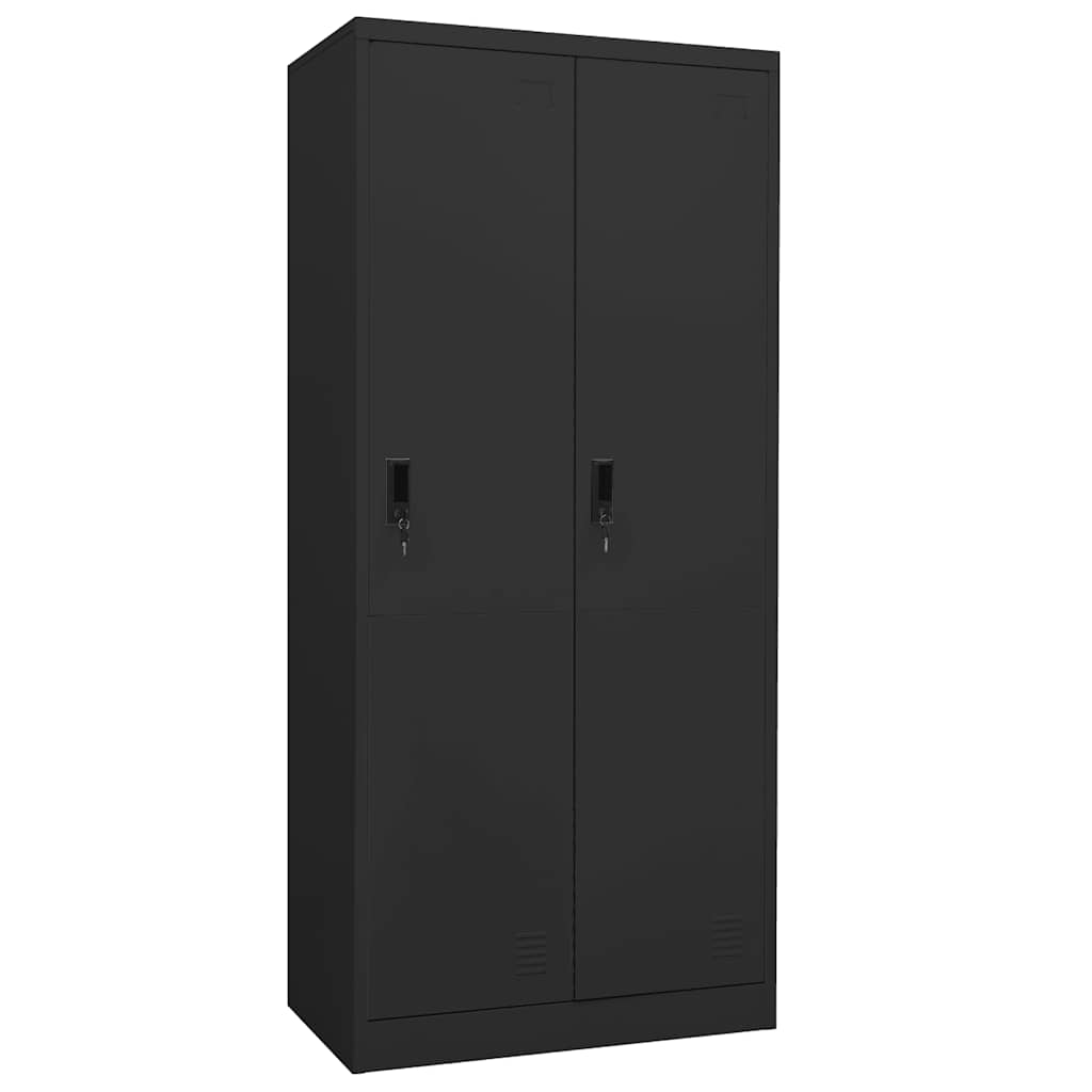 Wardrobe Anthracite 80x50x180 cm Steel