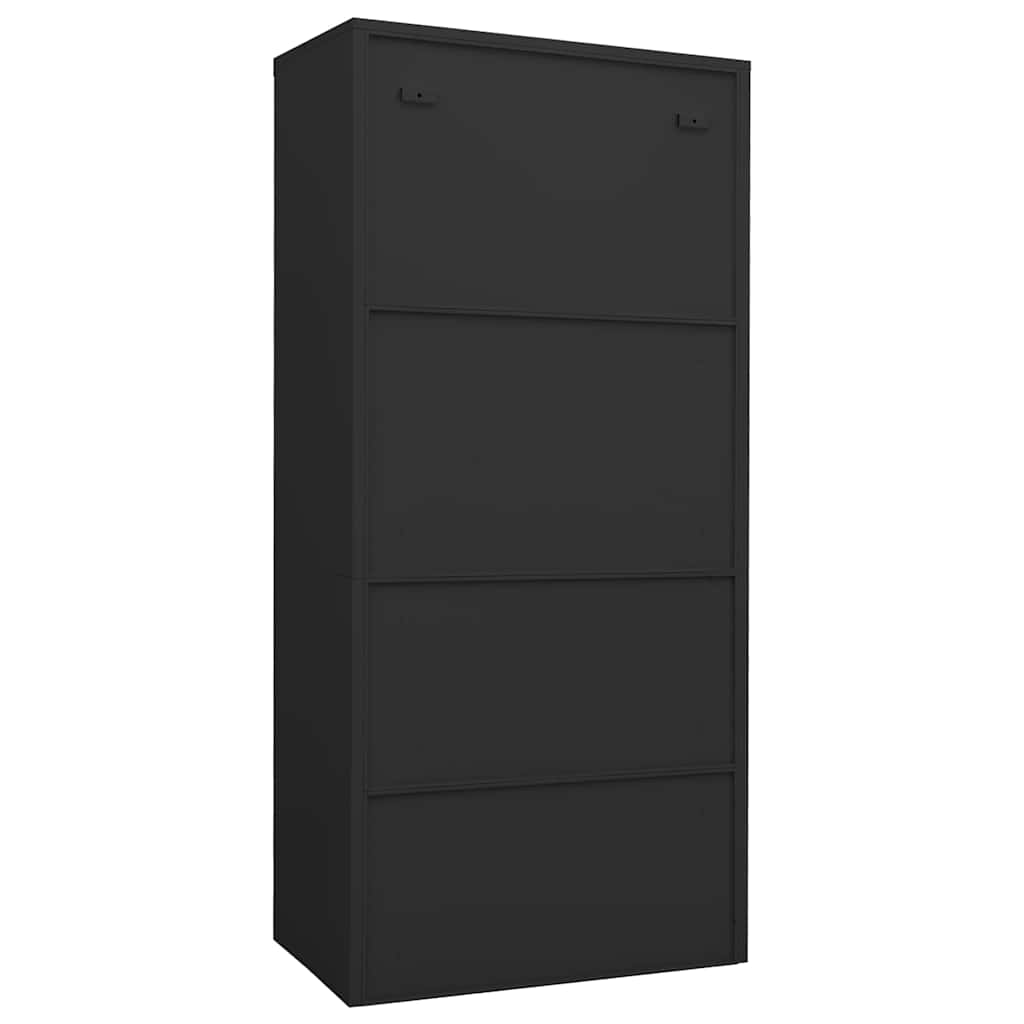 335969 vidaXL Wardrobe Anthracite 80x50x180 cm Steel