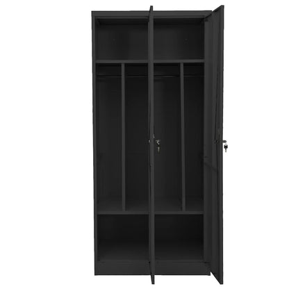 335969 vidaXL Wardrobe Anthracite 80x50x180 cm Steel