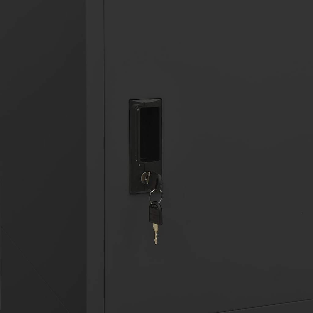 Wardrobe Anthracite 80x50x180 cm Steel