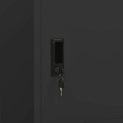 Wardrobe Anthracite 80x50x180 cm Steel