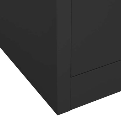 Wardrobe Anthracite 80x50x180 cm Steel