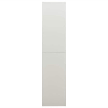 Locker Cabinet Light Grey 90x40x180 cm Steel