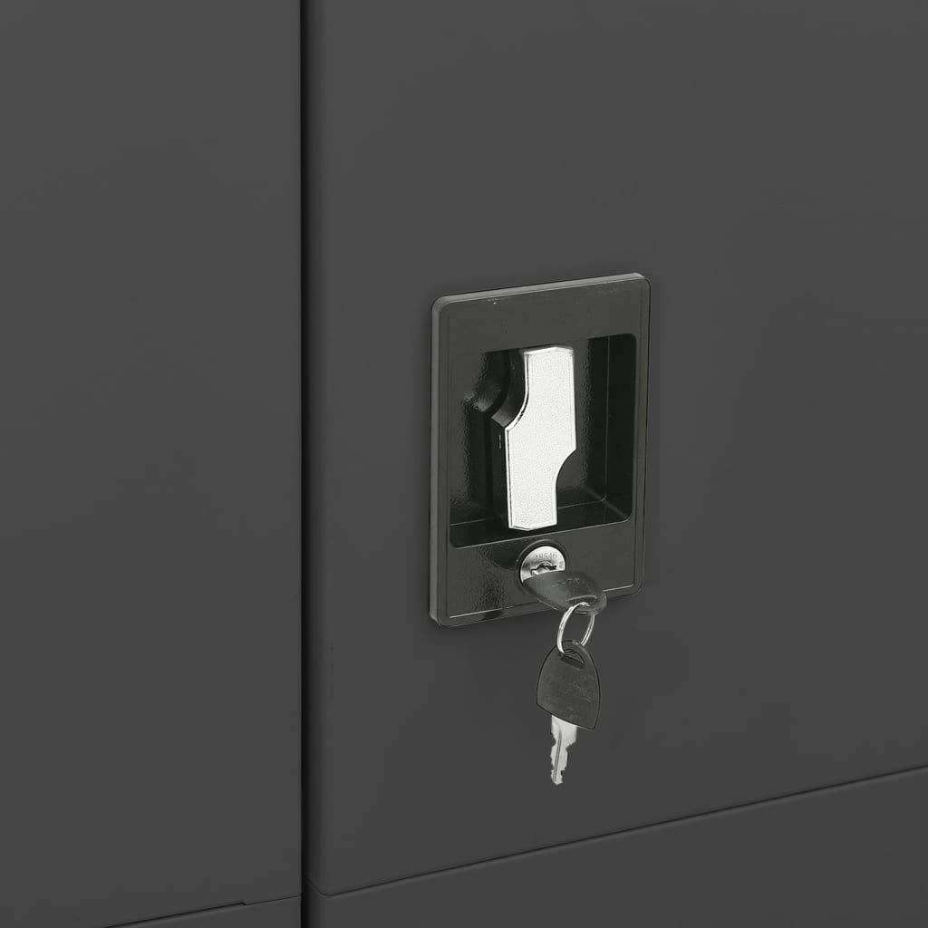 Locker Cabinet | Anthracite | Steel | Locker Cabinet | Rectangular