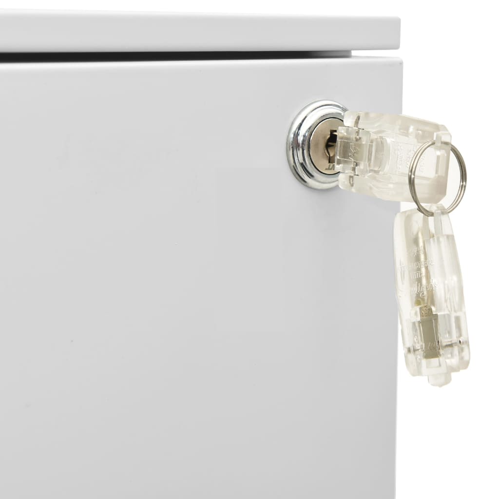 File Cabinet | Light grey | Steel | 39x45x67 cm | File Cabinet