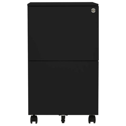 File Cabinet | Black | Steel | 39x45x67 cm | File Cabinet | Rectangular