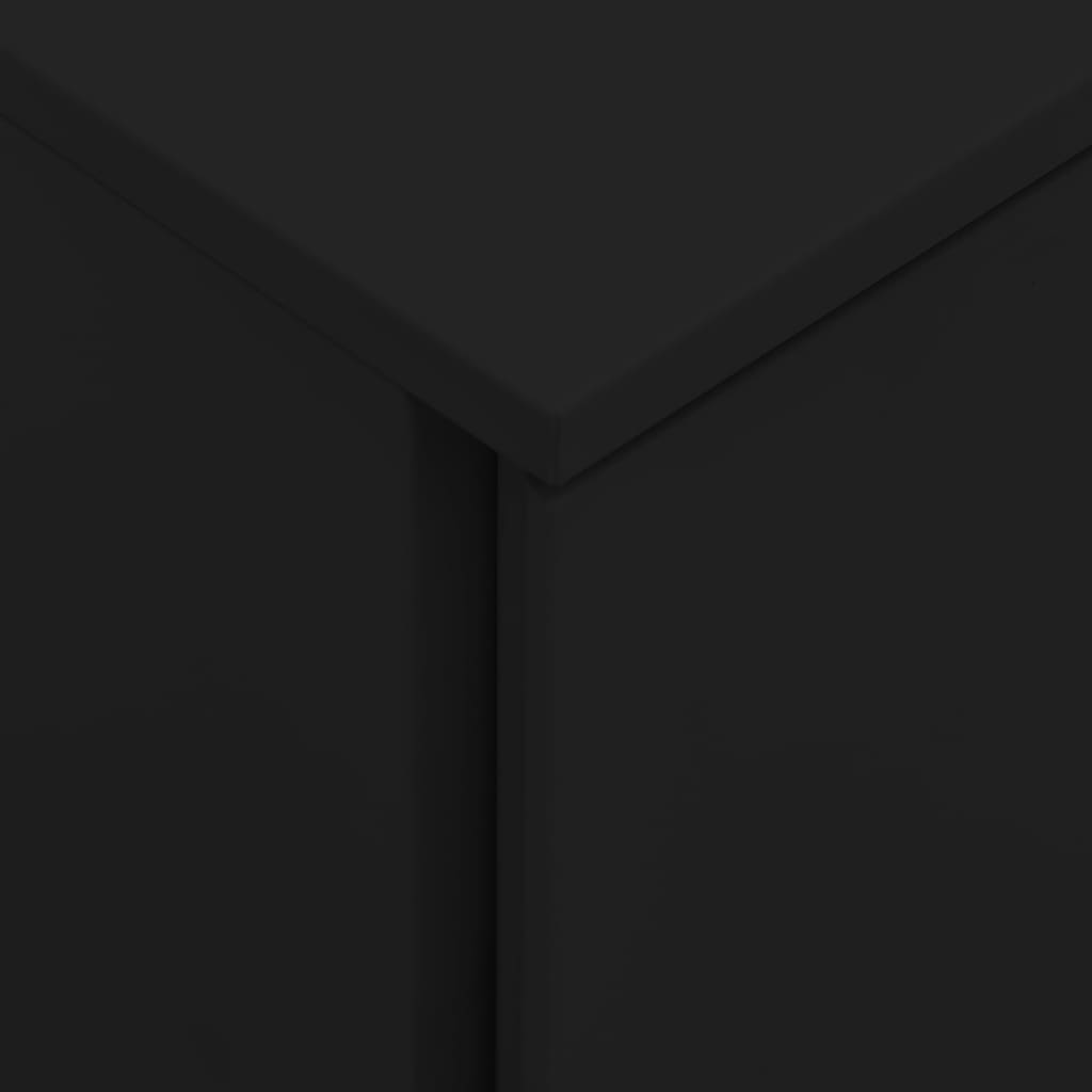 File Cabinet | Black | Steel | 39x45x67 cm | File Cabinet | Rectangular