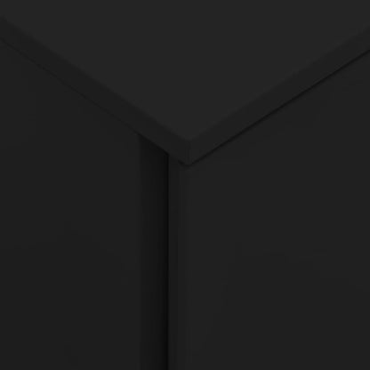 File Cabinet | Black | Steel | 39x45x67 cm | File Cabinet | Rectangular