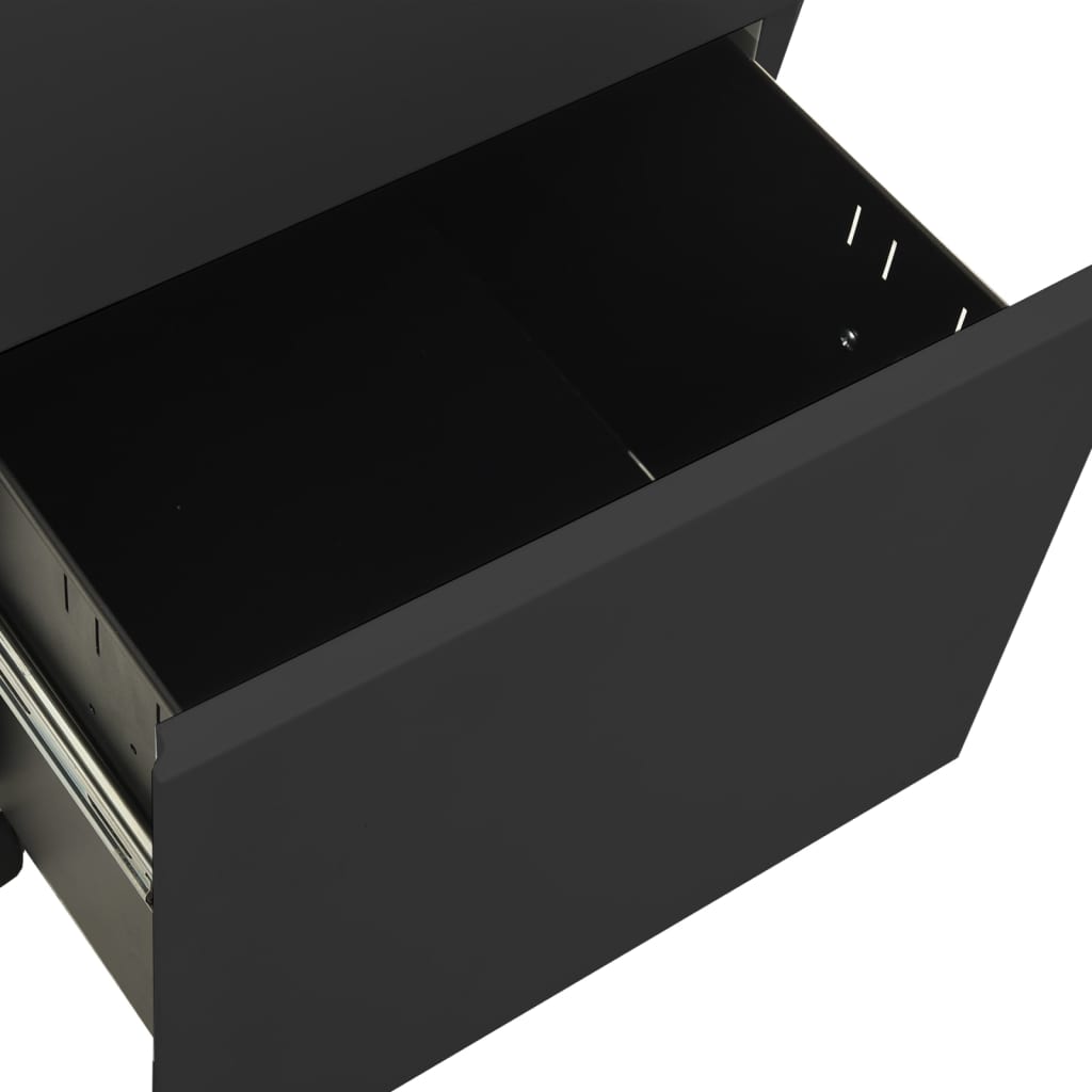 Mobile File Cabinet Anthracite 39x45x67 cm Steel