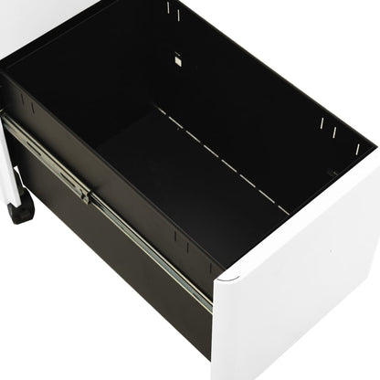 File Cabinet | White | Steel | Small | Locks | File Cabinet | Rectangular