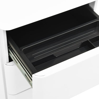 File Cabinet | White | Steel | Small | Locks | File Cabinet | Rectangular