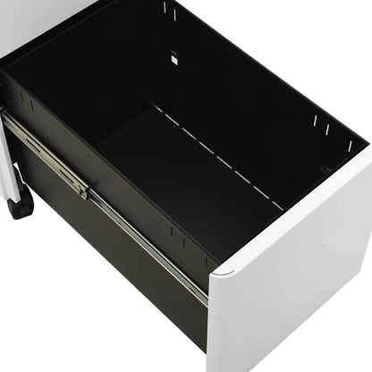 Mobile File Cabinet Light Grey 30x45x59 cm Steel