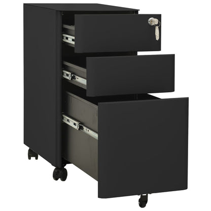 File Cabinet | Anthracite | Steel | 30x45x59 cm | Drawers | File Cabinet