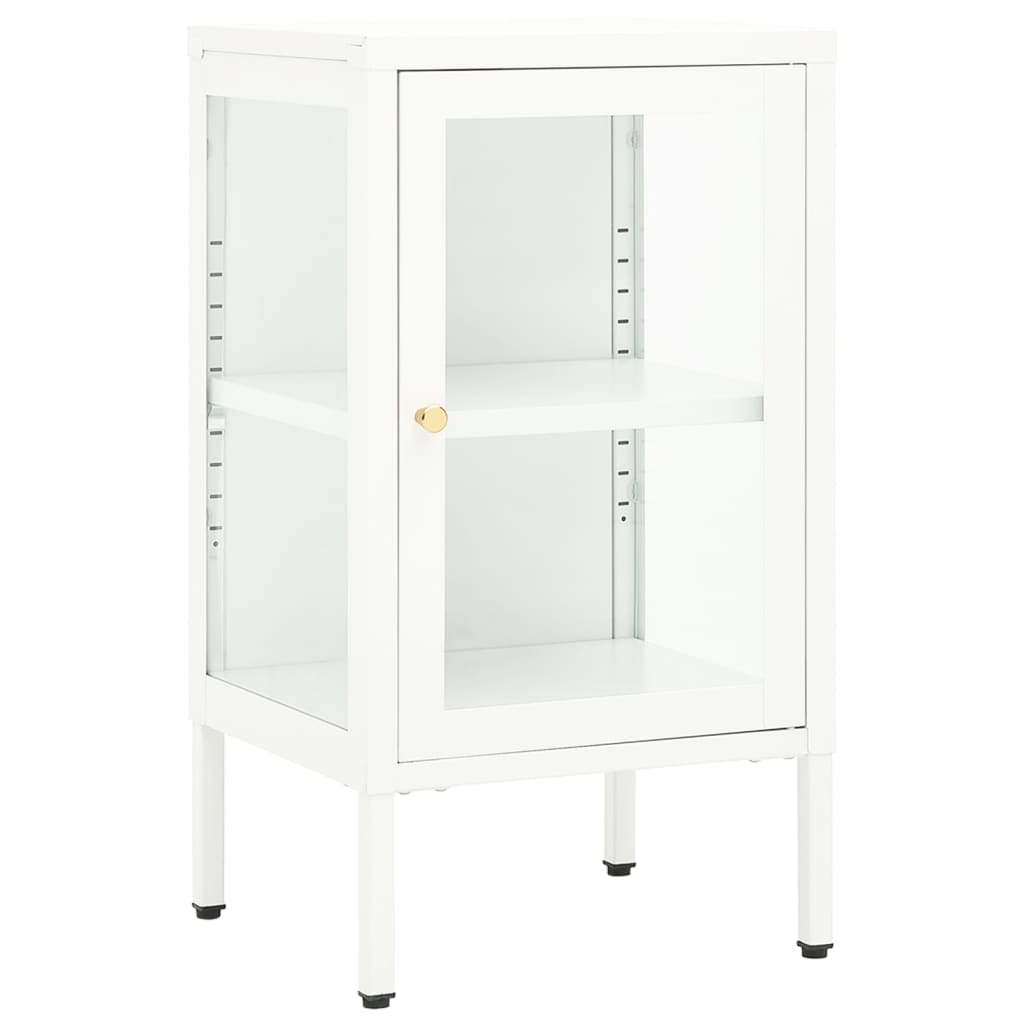 336062 vidaXL Sideboard 38x35x70 cm Metal and Glass
