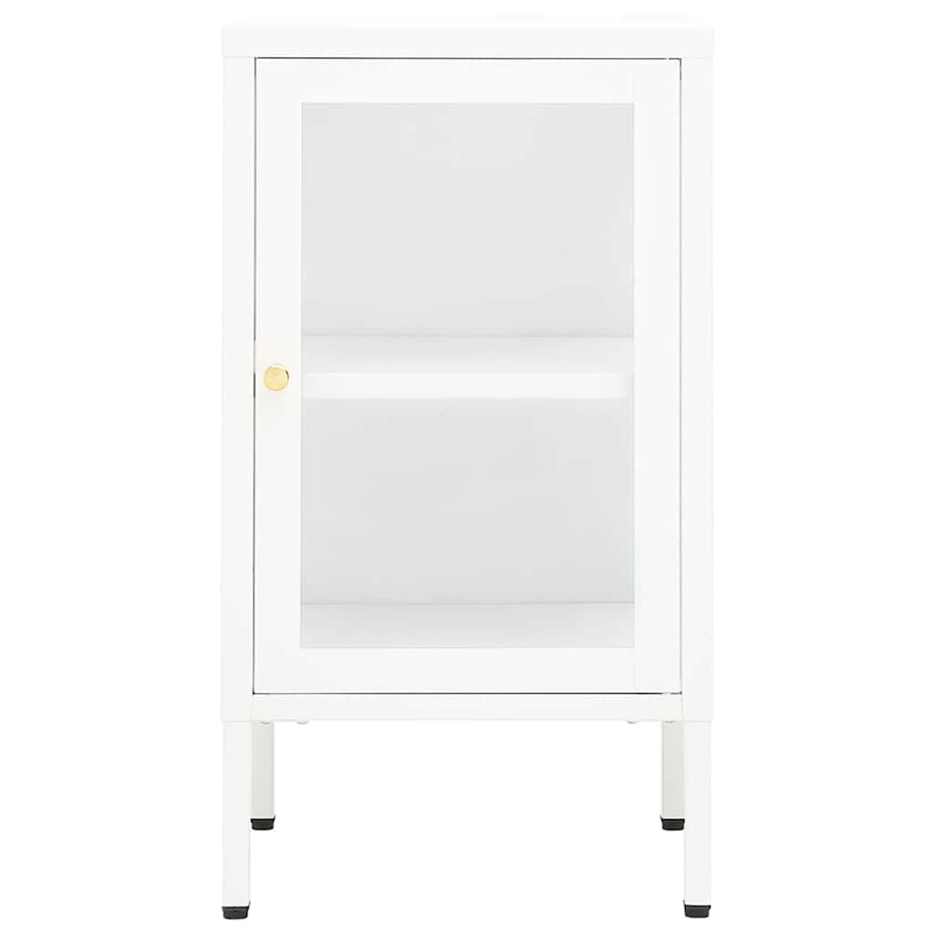 336062 vidaXL Sideboard 38x35x70 cm Metal and Glass
