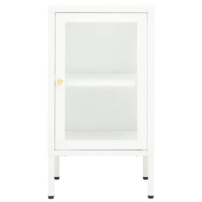 336062 vidaXL Sideboard 38x35x70 cm Metal and Glass