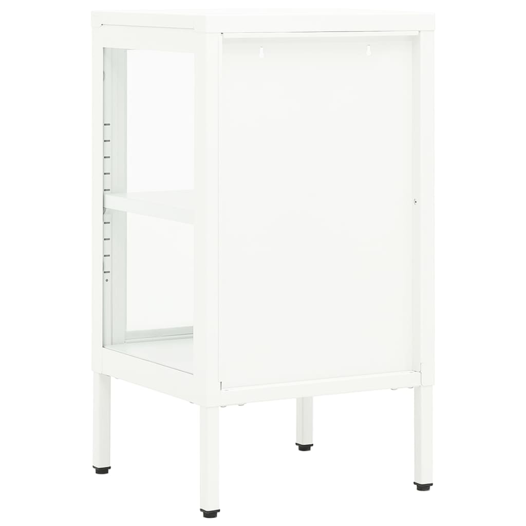 336062 vidaXL Sideboard 38x35x70 cm Metal and Glass