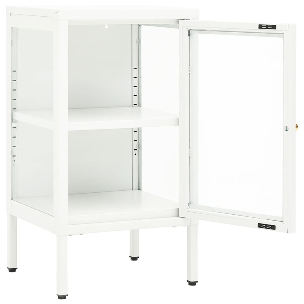 336062 vidaXL Sideboard 38x35x70 cm Metal and Glass