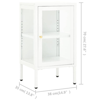 336062 vidaXL Sideboard 38x35x70 cm Metal and Glass