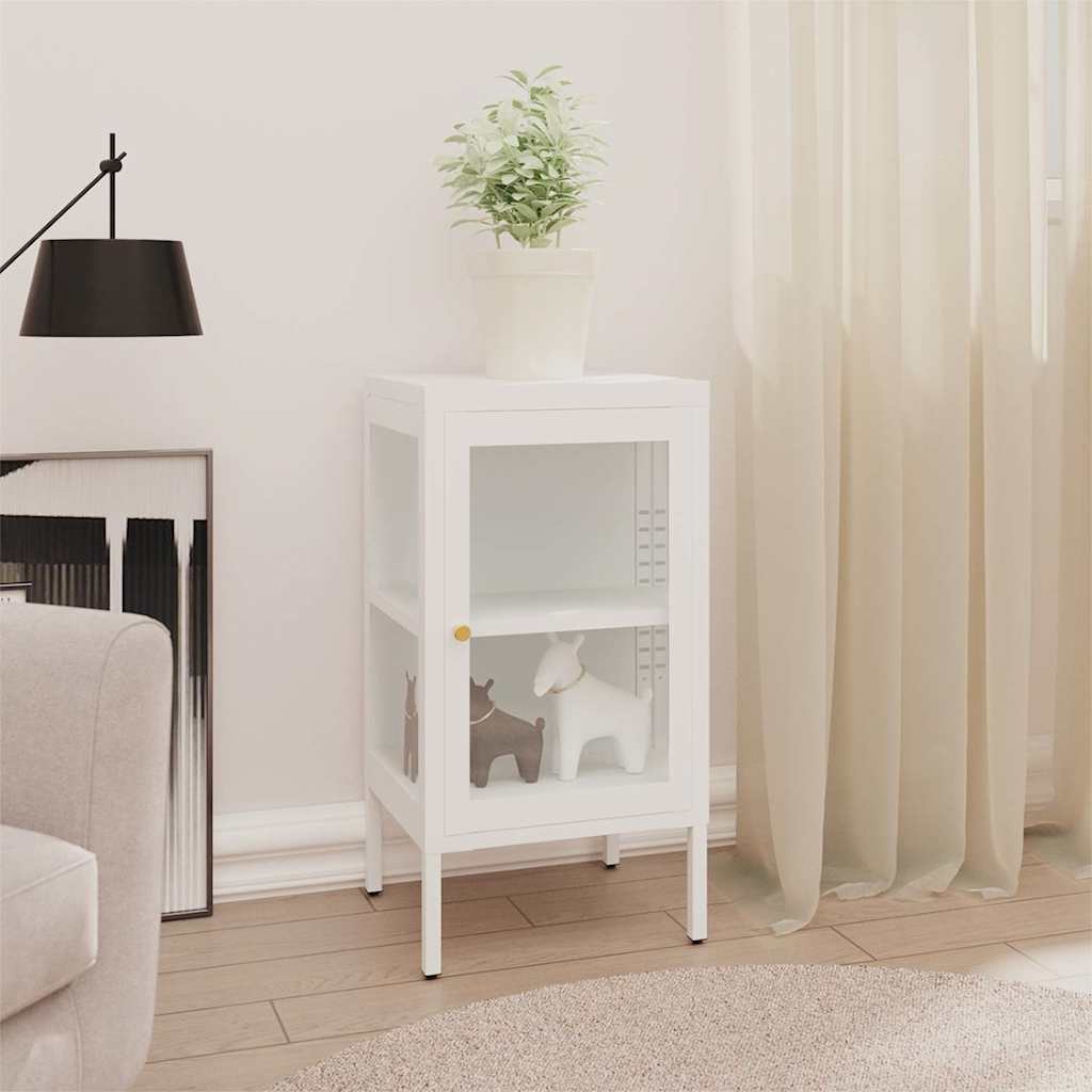 336062 vidaXL Sideboard 38x35x70 cm Metal and Glass