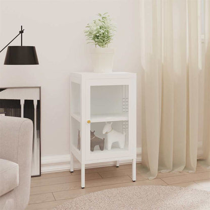 336062 vidaXL Sideboard 38x35x70 cm Metal and Glass