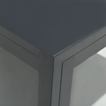Sideboard Anthracite 38x35x70 cm Steel and Glass