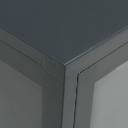 Sideboard Anthracite 70x35x70 cm Steel and Glass