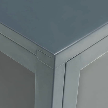336072 vidaXL Sideboard Anthracite 75x35x105 cm Steel and Glass