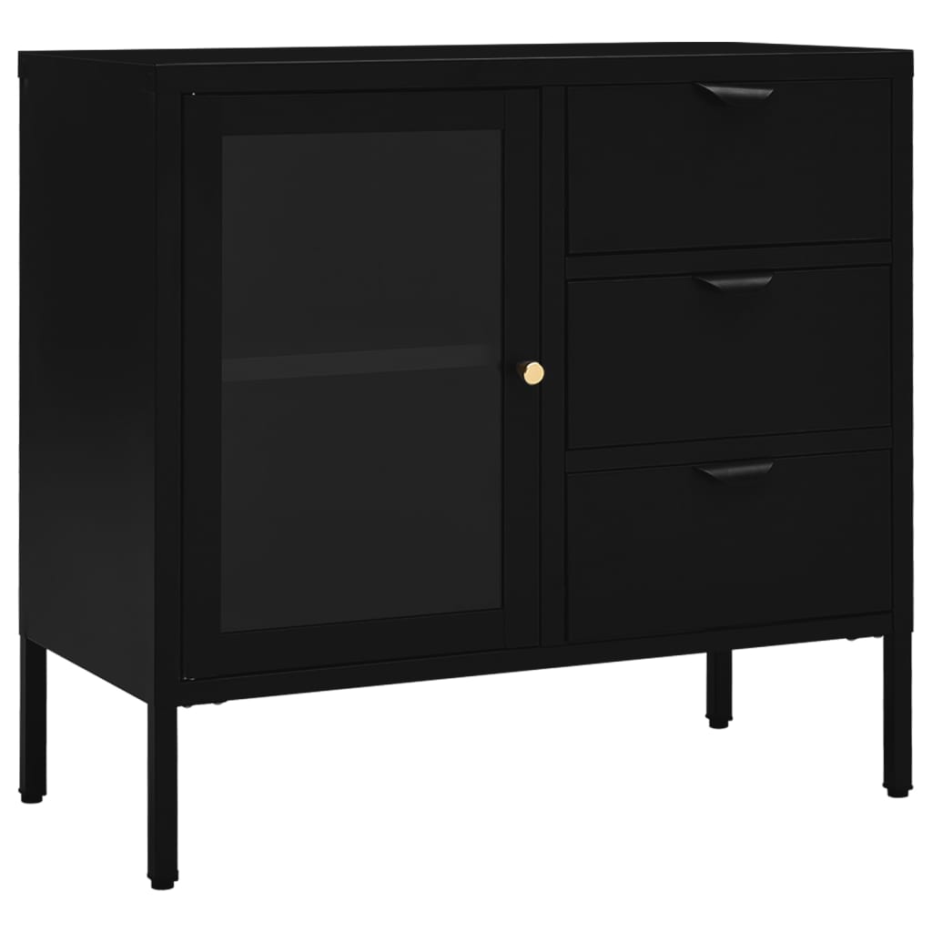 Sideboard | Black | Steel | Medium | Sideboard | Rectangular | Modern