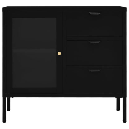 Sideboard | Black | Steel | Medium | Sideboard | Rectangular | Modern