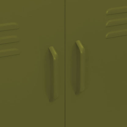 Storage Cabinet Olive Green 80x35x101.5 cm Steel