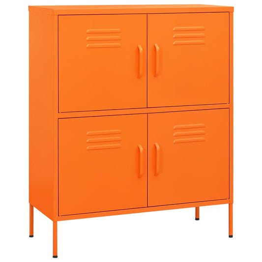 Storage Cabinet | Orange | Steel | Medium | Storage Cabinet | Rectangular