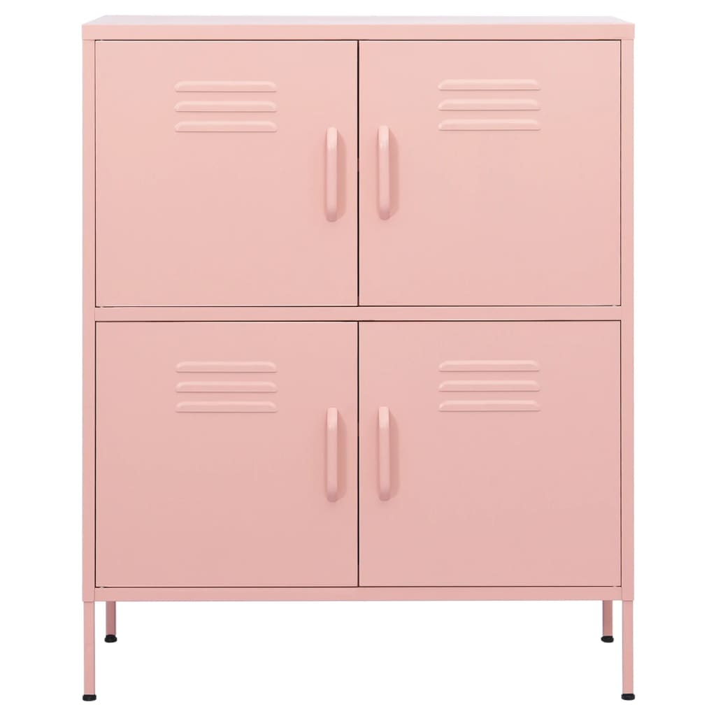 Storage Cabinet | Pink | Steel | 80 x 35 x 101.5 cm | Storage Cabinet