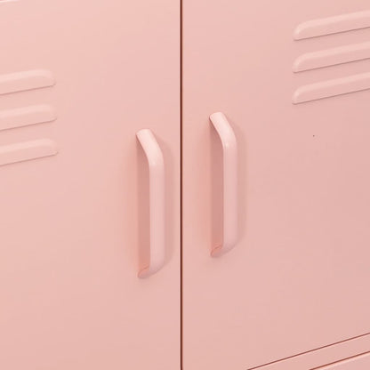 Storage Cabinet | Pink | Steel | 80 x 35 x 101.5 cm | Storage Cabinet