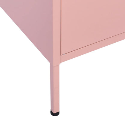 Storage Cabinet | Pink | Steel | 80 x 35 x 101.5 cm | Storage Cabinet