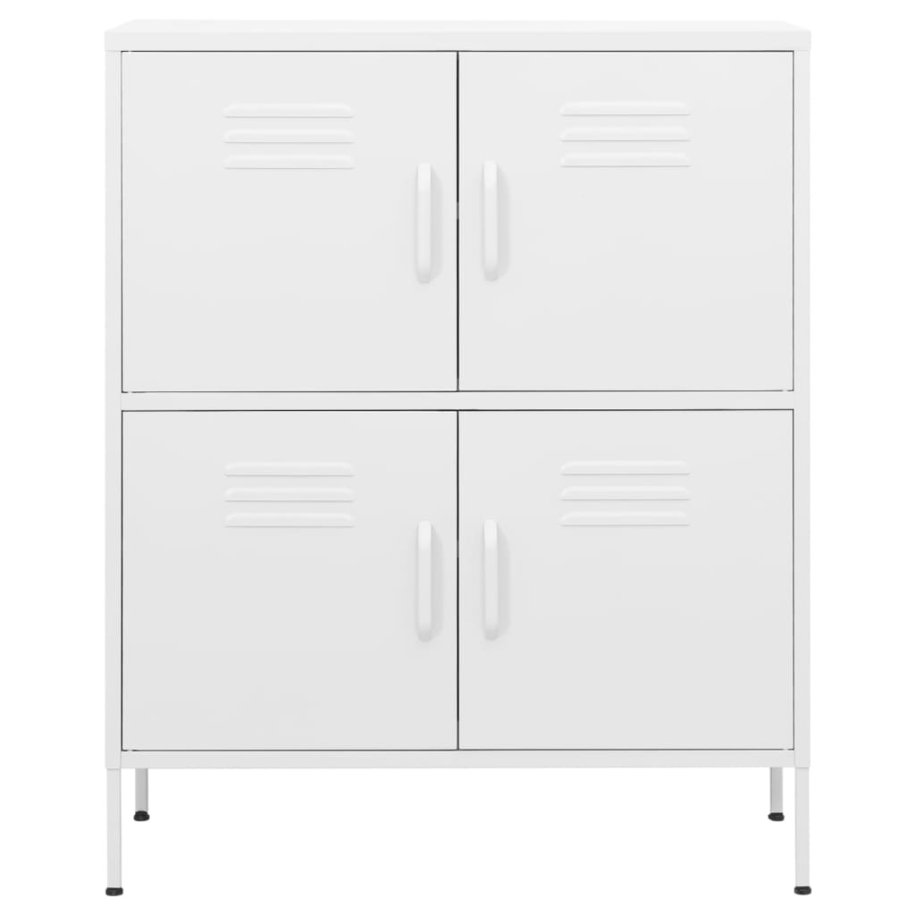 Storage Cabinet | White | Steel | 80 x 35 x 101.5 cm