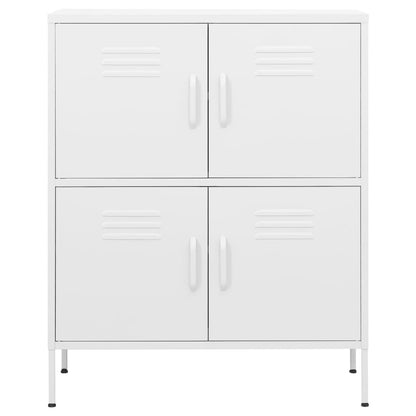 Storage Cabinet | White | Steel | 80 x 35 x 101.5 cm