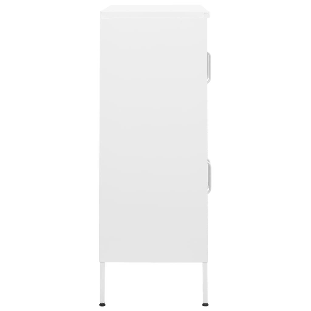 Storage Cabinet | White | Steel | 80 x 35 x 101.5 cm