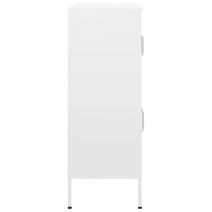 Storage Cabinet | White | Steel | 80 x 35 x 101.5 cm