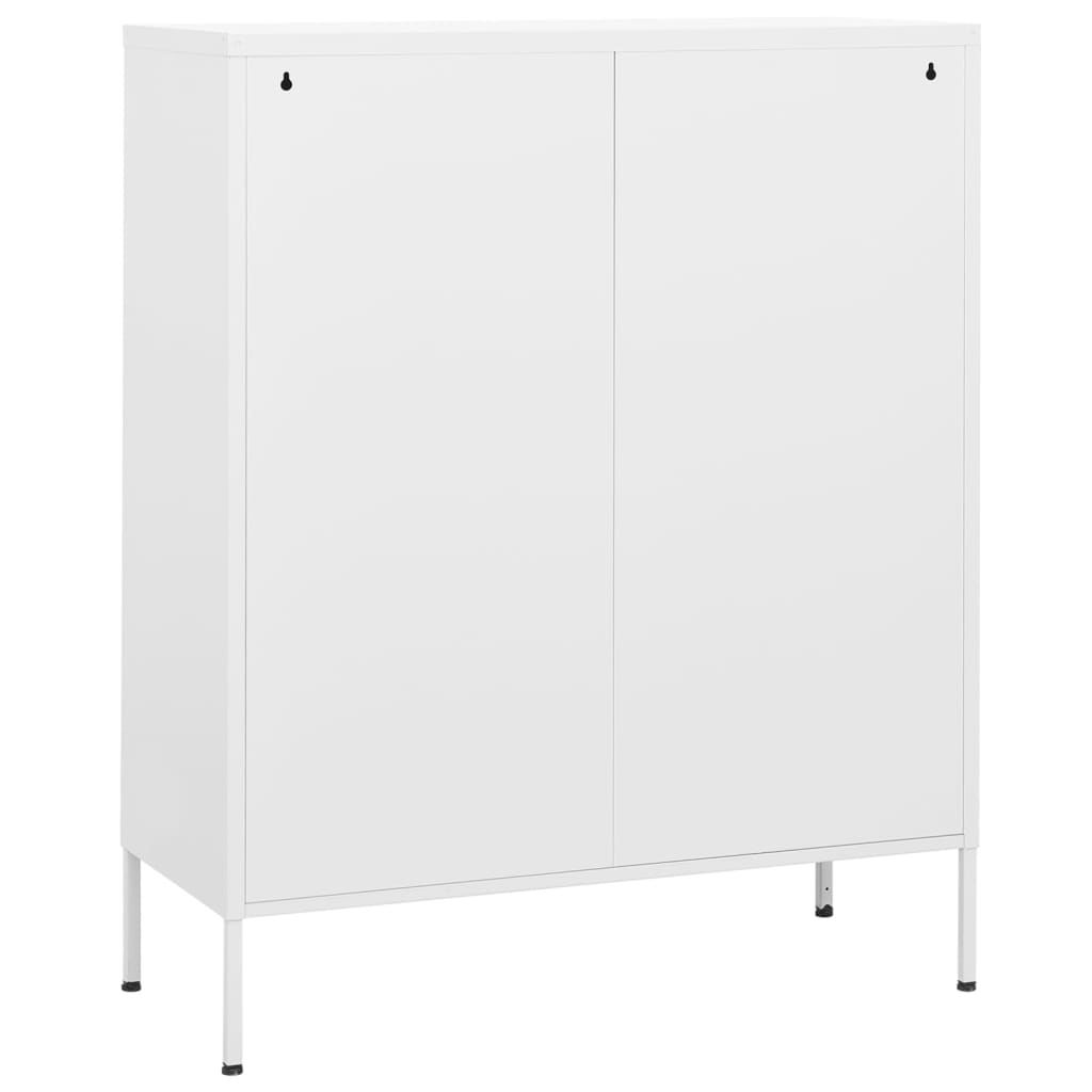 Storage Cabinet | White | Steel | 80 x 35 x 101.5 cm