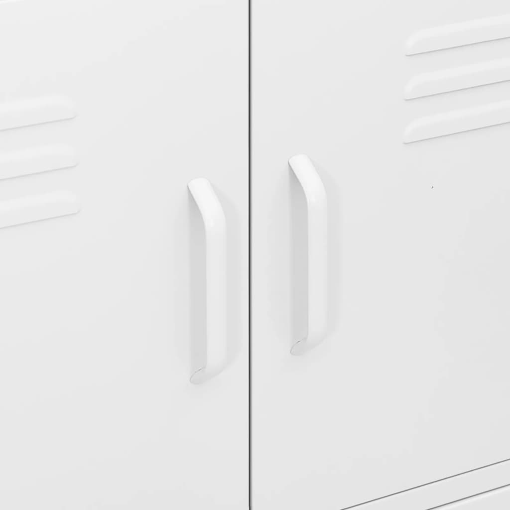 Storage Cabinet | White | Steel | 80 x 35 x 101.5 cm