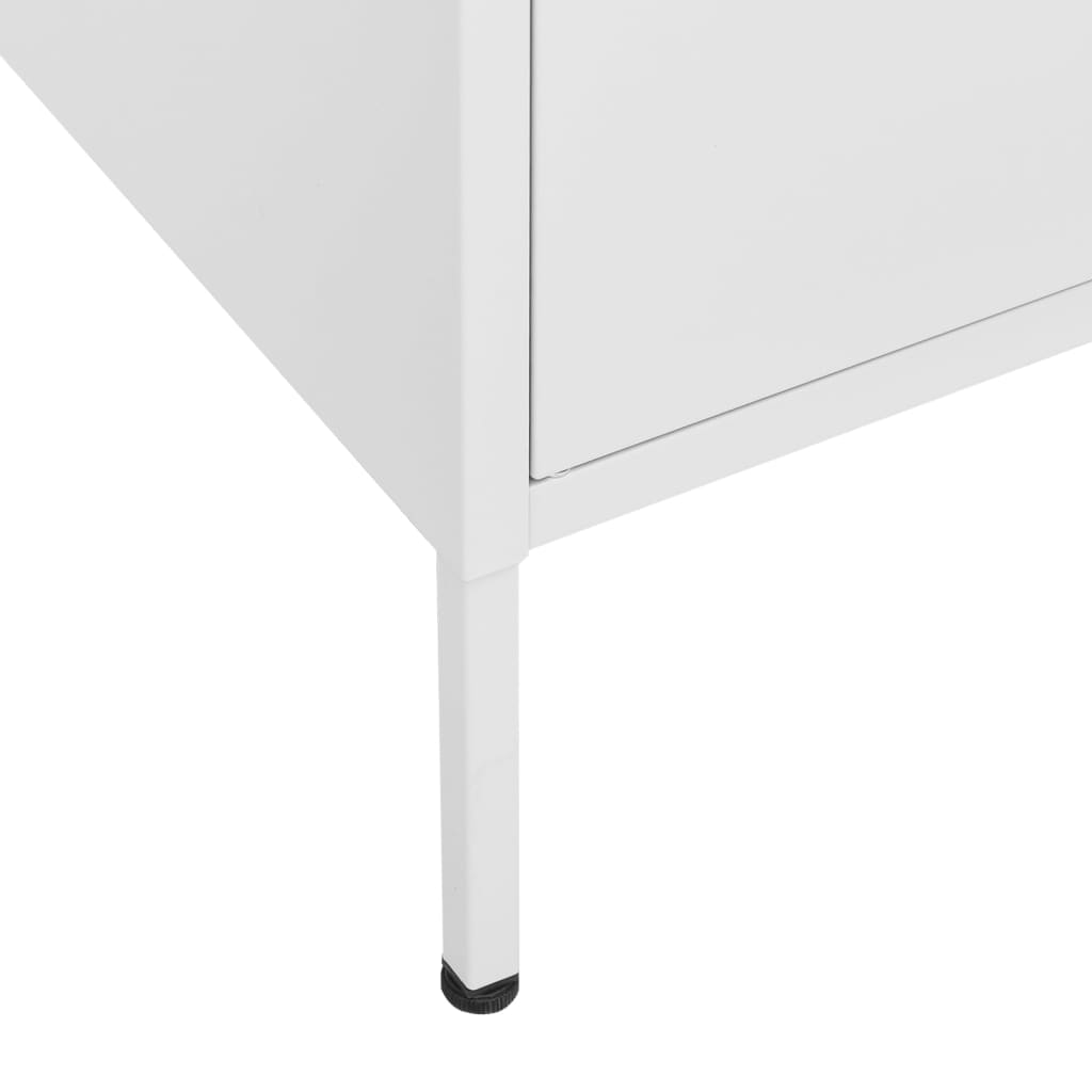 Storage Cabinet | White | Steel | 80 x 35 x 101.5 cm