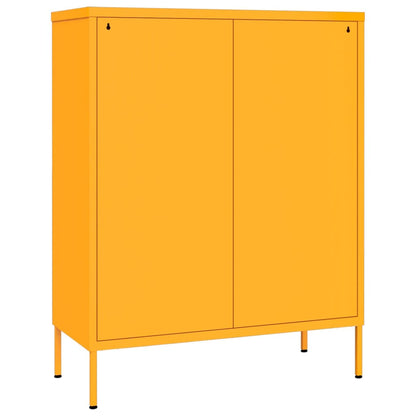Drawer Cabinet | Mustard Yellow | Steel | Medium | Ball-Bearing
