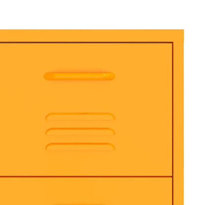 Drawer Cabinet | Mustard Yellow | Steel | Medium | Ball-Bearing