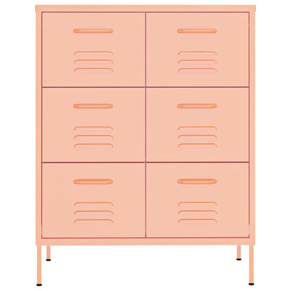 Drawer Cabinet | Pink | Steel | Large | Drawer Cabinet | Rectangular