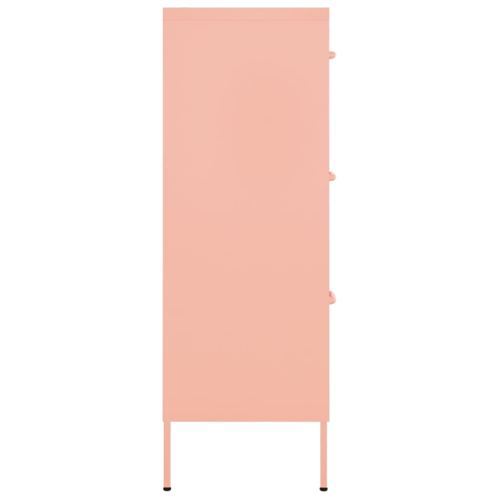 Drawer Cabinet | Pink | Steel | Large | Drawer Cabinet | Rectangular