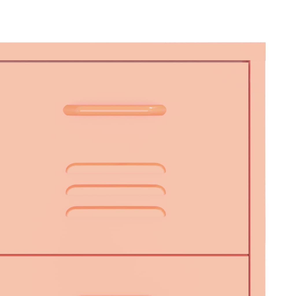Drawer Cabinet | Pink | Steel | Large | Drawer Cabinet | Rectangular