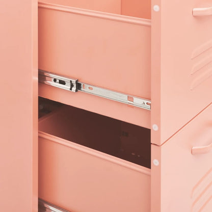 Drawer Cabinet | Pink | Steel | Large | Drawer Cabinet | Rectangular