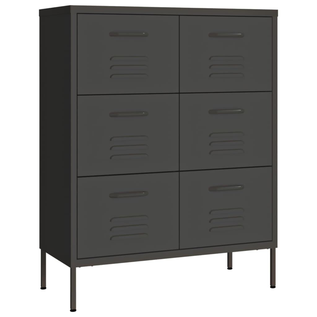 Drawer Cabinet | Anthracite | Steel | Medium | Drawer Cabinet