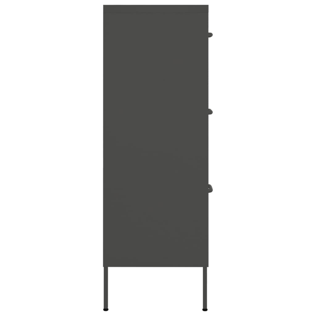 Drawer Cabinet | Anthracite | Steel | Medium | Drawer Cabinet